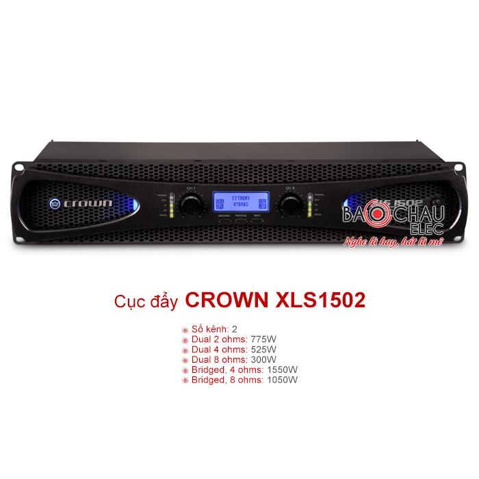 Cục đẩy công suất Crown XLS 1502 Cục đẩy công suất Crown XLS 1502