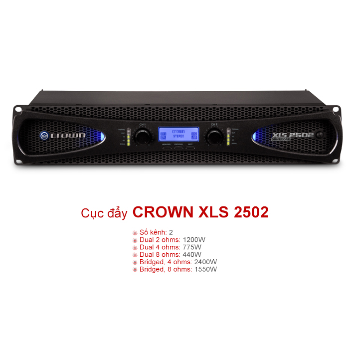 Cục đẩy Crown XLS2502 Cục đẩy Crown XLS2502