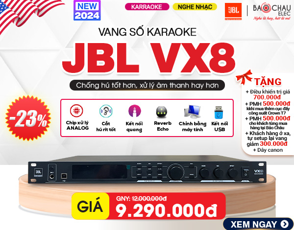 Vang số JBL VX8