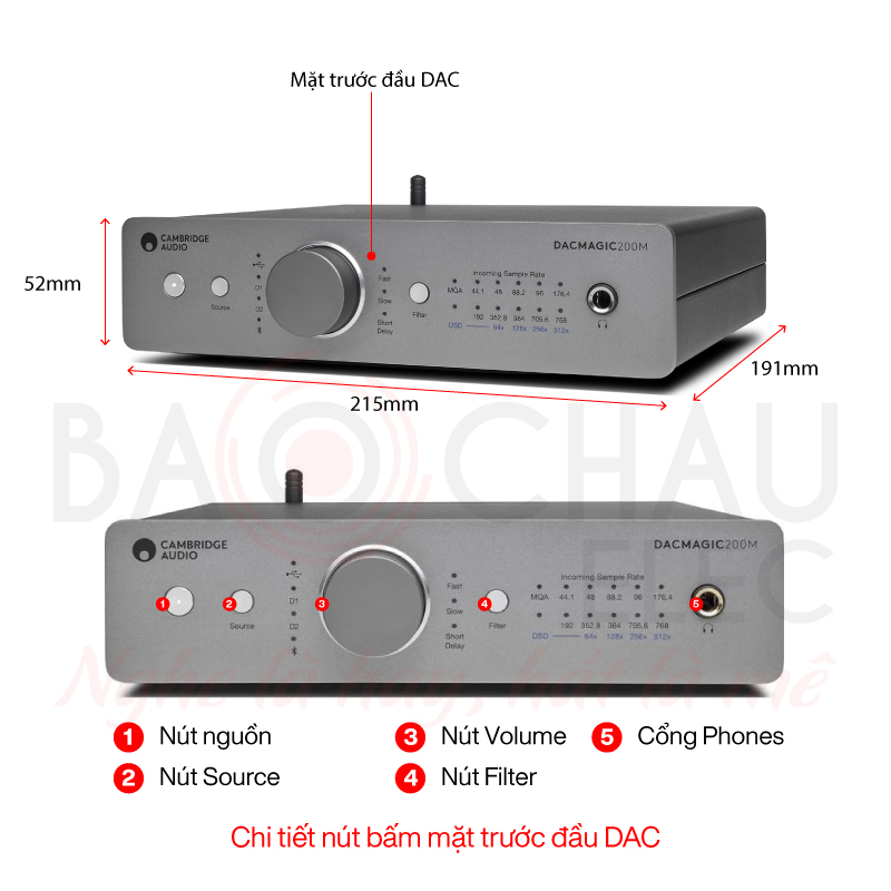 Bộ giải mã DAC Cambridge Audio DacMagic 200M