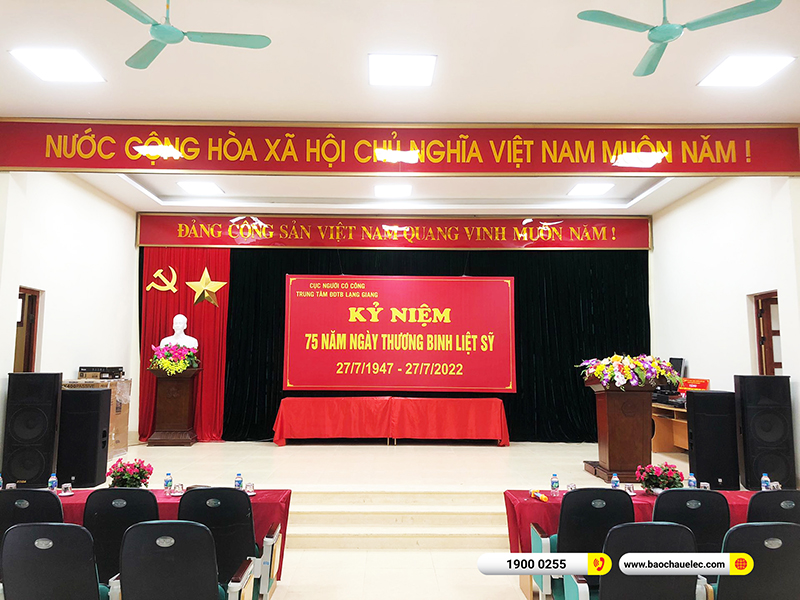 Lắp đặt dàn âm thanh hội trường cho Trung tâm điều dưỡng Thương binh tại Bắc Giang 