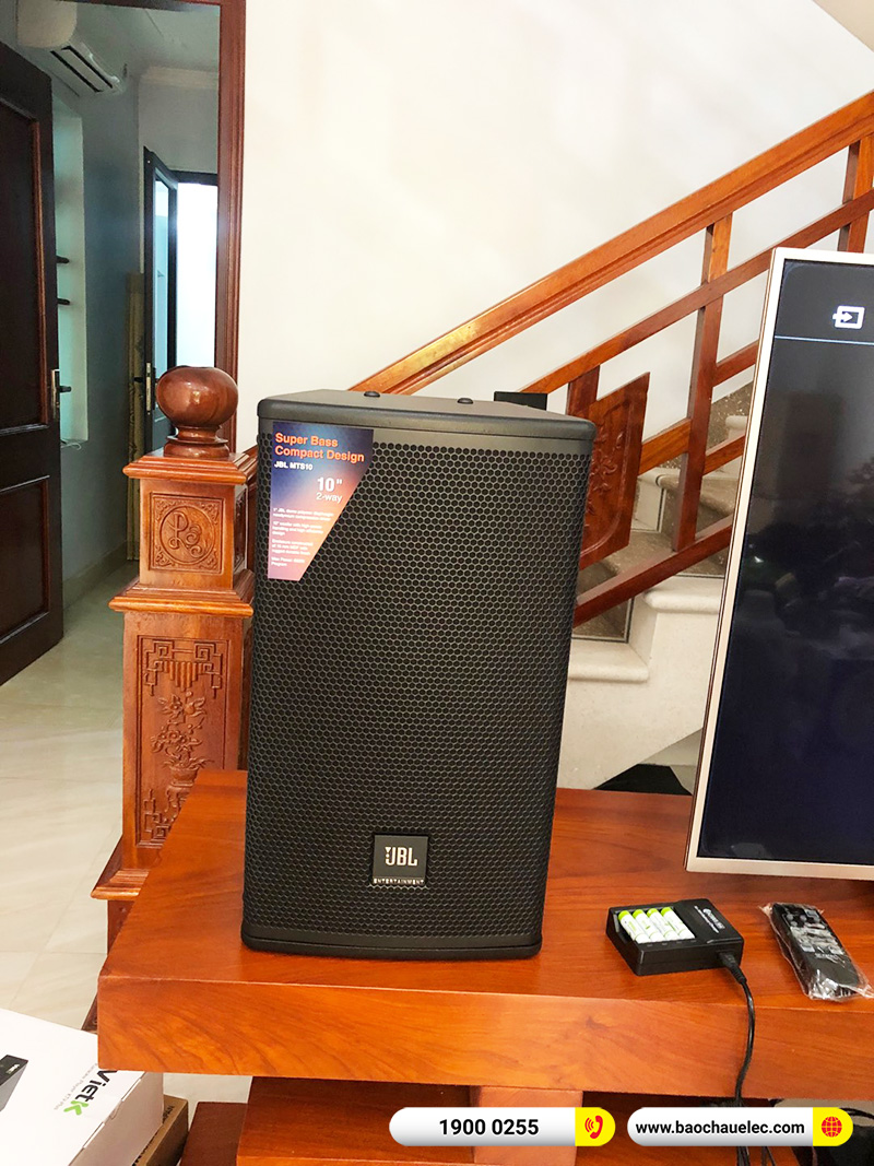 Lắp đặt dàn karaoke trị giá gần 70 triệu cho cô Đài tại Bắc Giang (JBL MTS10, Crown T5, BPR-8500, SW612, BJ-U500, 4K Plus 4TB, Màn 22inch) 