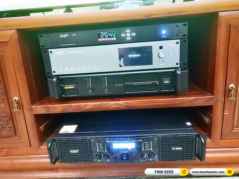 Lắp đặt dàn karaoke RCF hơn 113tr cho anh Đạt tại Bắc Ninh (RCF CMAX 3112 MK2, TD8004, J602, K9900II Luxury, W88Plus,…) 