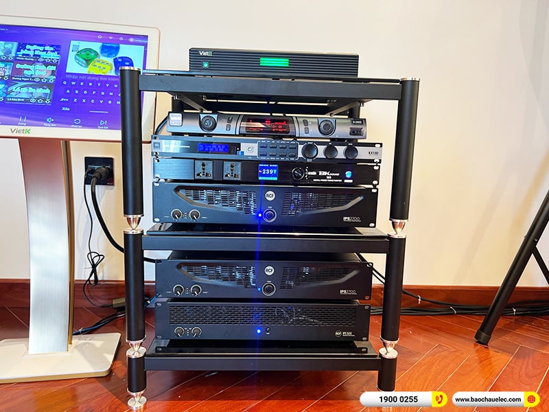 Lắp đặt dàn karaoke trị giá khoảng 260 triệu cho anh Mạnh tại Bắc Ninh (RCF CMAX 4110, IPS 2700, IPS 5.0K, Kx180A, S8018II, S290D,…)