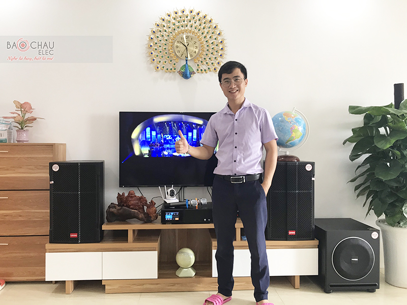 Lắp đặt dàn karaoke cho gia đình anh Hùng tại Bắc Ninh (Lenovo K750, Lenovo KS750, Sub 1000-New)