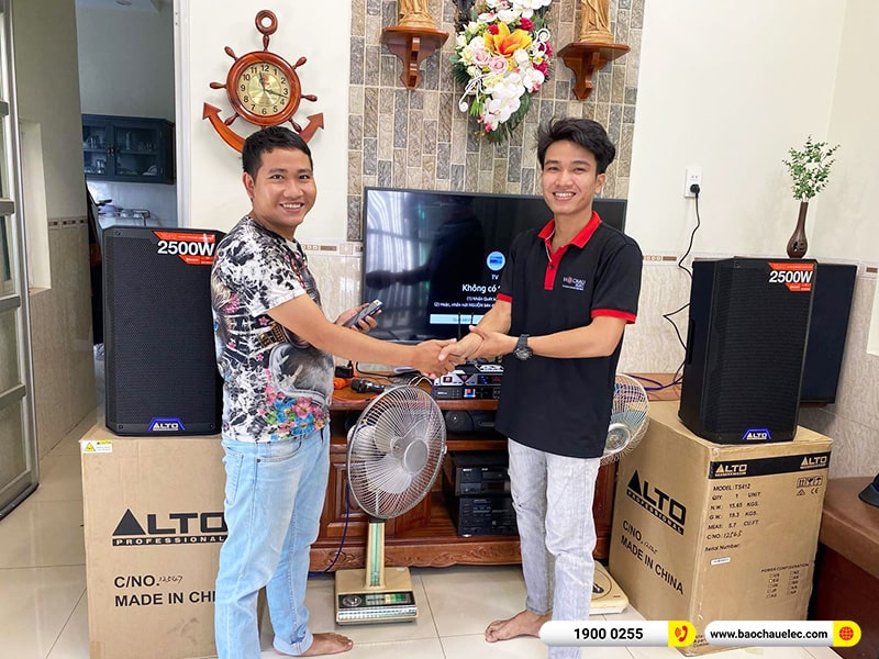 Lắp đặt dàn karaoke trị giá gần 30 triệu cho anh Hoàng tại Đồng Nai (Alto TS412, BKSound DSP-9000 Plus) 