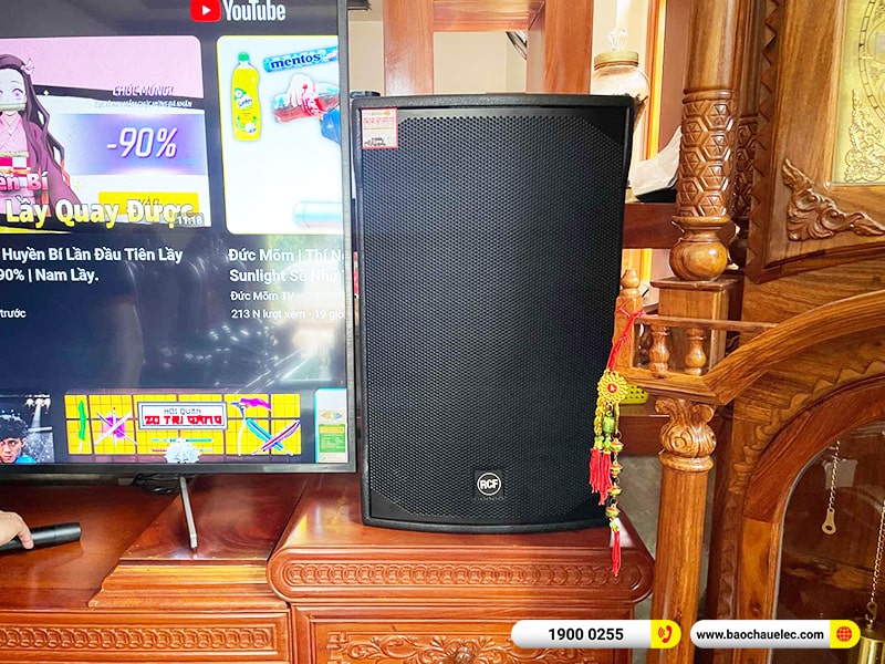 Lắp đặt dàn karaoke RCF hơn 92tr cho anh Huy tại Đồng Nai (3112 MK2, DAD 950, K9900II Luxury, Alto TS15S, VM300, AAP P8) 
