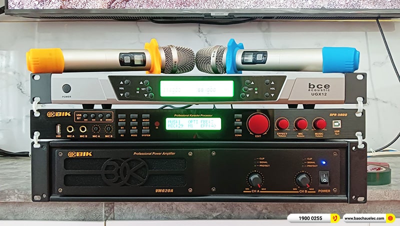 Lắp đặt dàn karaoke trị giá gần 50 triệu cho anh Thủ tại Đồng Nai (BMB CSS 1210SE, VM620A, BPR-8500, SW512B, BCE UGX12) 