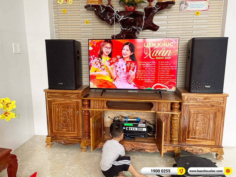 Lắp đặt dàn karaoke trị giá khoảng 30 triệu cho chị Thảo tại Đồng Nai (Denon DP-R212, APP MZ-66, X6 Luxury, UGX12) 