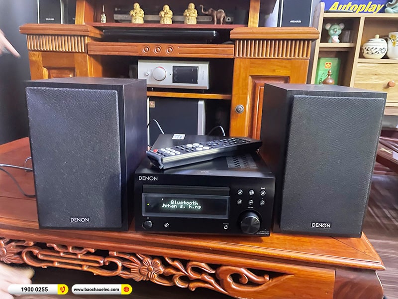 Lắp đặt dàn nghe nhạc mini Denon D-M41 trị giá khoảng 16 triệu cho anh Hồng tại Đồng Nai 