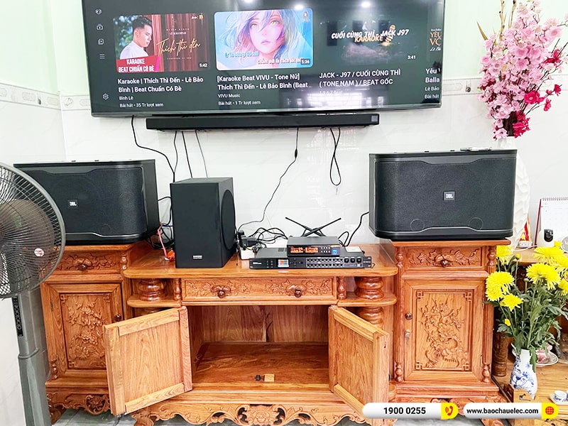 Lắp đặt dàn karaoke trị giá khoảng 20 triệu cho anh Hiếu tại Bình Dương (JBL RM210, BKSound DSP-9000 Plus, BIK BJ-U100)