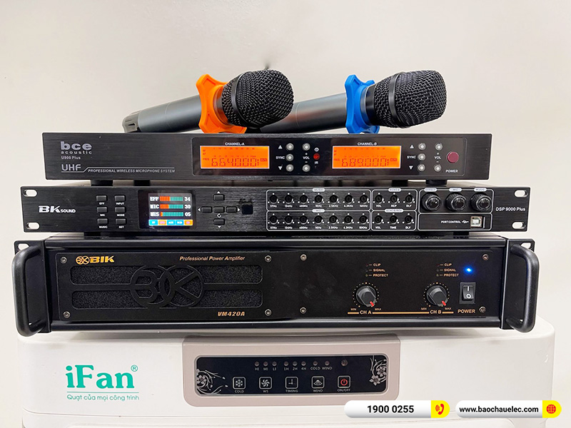 Lắp đặt dàn karaoke BIK 17tr cho Phúc tại Cần Thơ (BIK BJ-S668, VM420A, DSP-9000 Plus, BCE U900 Plus Ver 2) 