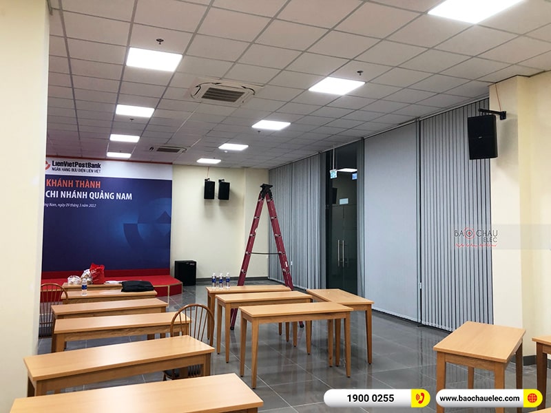 Lắp đặt hệ thống âm thanh hội trường cho ngân hàng tại Quảng Nam 