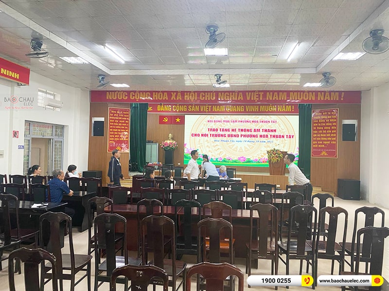 Lắp đặt dàn âm thanh hội trường cho Ủy ban nhân dân phường Hoà Thuận Tây tại Đà Nẵng