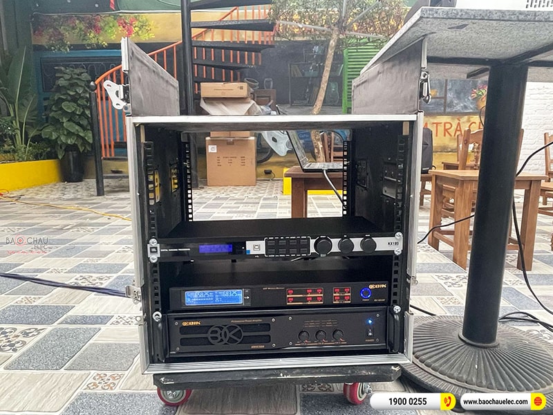 Lắp đặt hệ thống âm thanh nhà hàng cho anh Tuấn tại Bắc Ninh (JBL CV1570, VM830A, JBL KX180A, JBL CV18S, BJ-U550) 