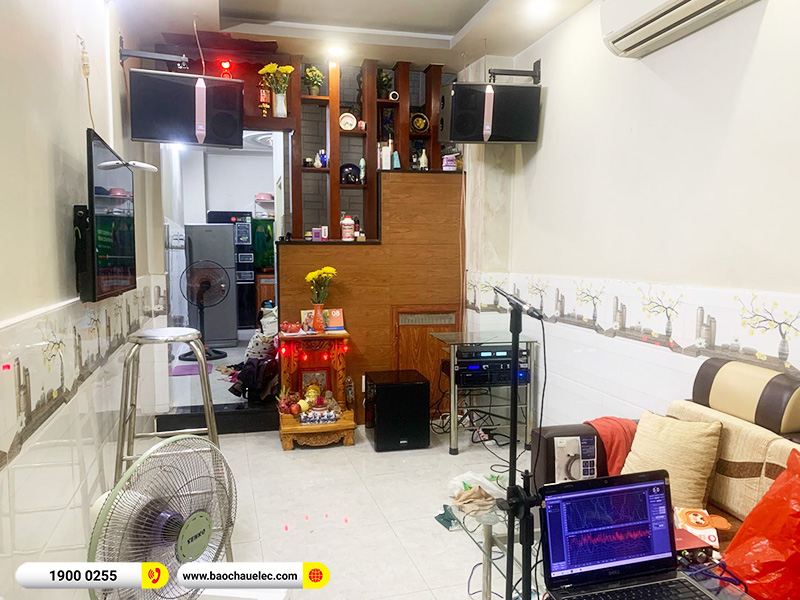 Lắp đặt dàn karaoke trị giá hơn 40tr cho anh Trung tại TPHCM (JBl KI512, VM640A, KX180A, BJ-W25A) 