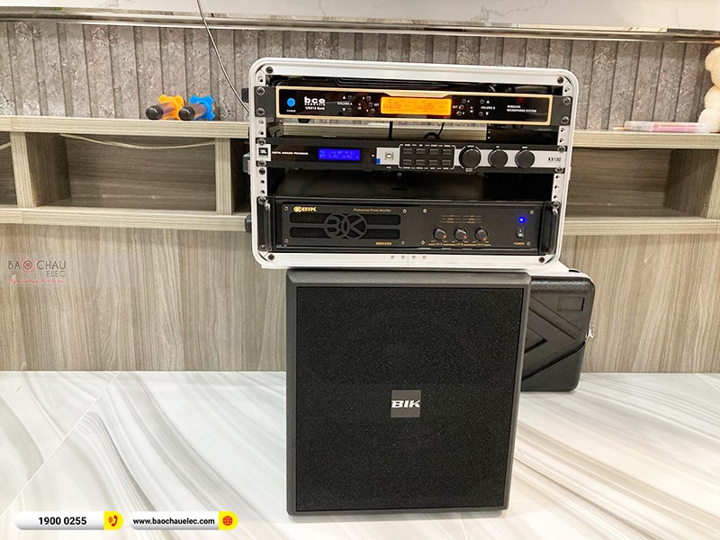 Lắp đặt d&agrave;n karaoke trị gi&aacute; khoảng 50 triệu cho chị T&acirc;m tại TPHCM (BIK BSP 412II, VM630A, KX180A, BJ-W35, UGX12 Gold)    