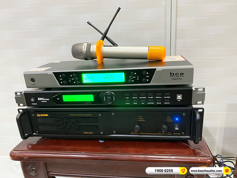 Lắp đặt dàn karaoke trị giá khoảng 40 triệu cho anh Vũ tại TPHCM (JBL MTS10, VM620A, BKSound KP500, SW612, UGX12) 