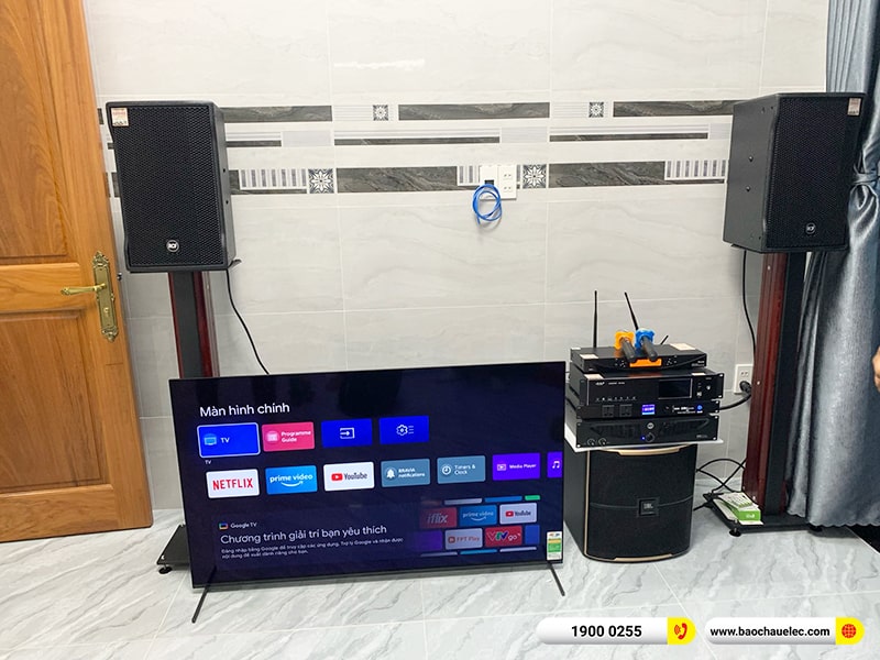 Lắp đặt dàn karaoke RCF 102tr cho anh Lực tại TPHCM (RCF CMAX 4110, IPS 2700, K9900II Luxury, Pasion 12SP, UGX12 Plus,…)