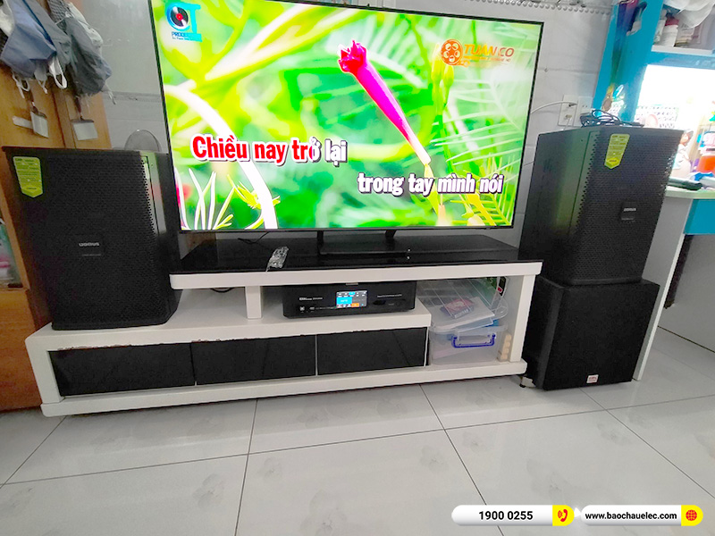 Lắp đặt dàn karaoke trị giá hơn 20 triệu cho chị Hiếu tại TPHCM (Domus DP6100 Max, BKSound DKA 6500, BKSound SW512) 