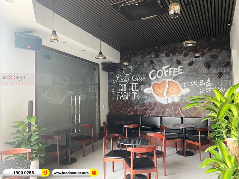 Lắp đặt bộ dàn âm thanh quán coffee anh Việt tại Bắc Ninh (JBL CV1852T, Jarguar RM-506 Gold Bluetooth) 