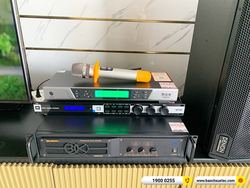 Lắp đặt dàn karaoke trị giá khoảng 50 triệu cho anh Hải tại TPHCM (Denon DN-R312, VM830A, KX180A, BJ-W88 Plus, BCE UGX12) 
