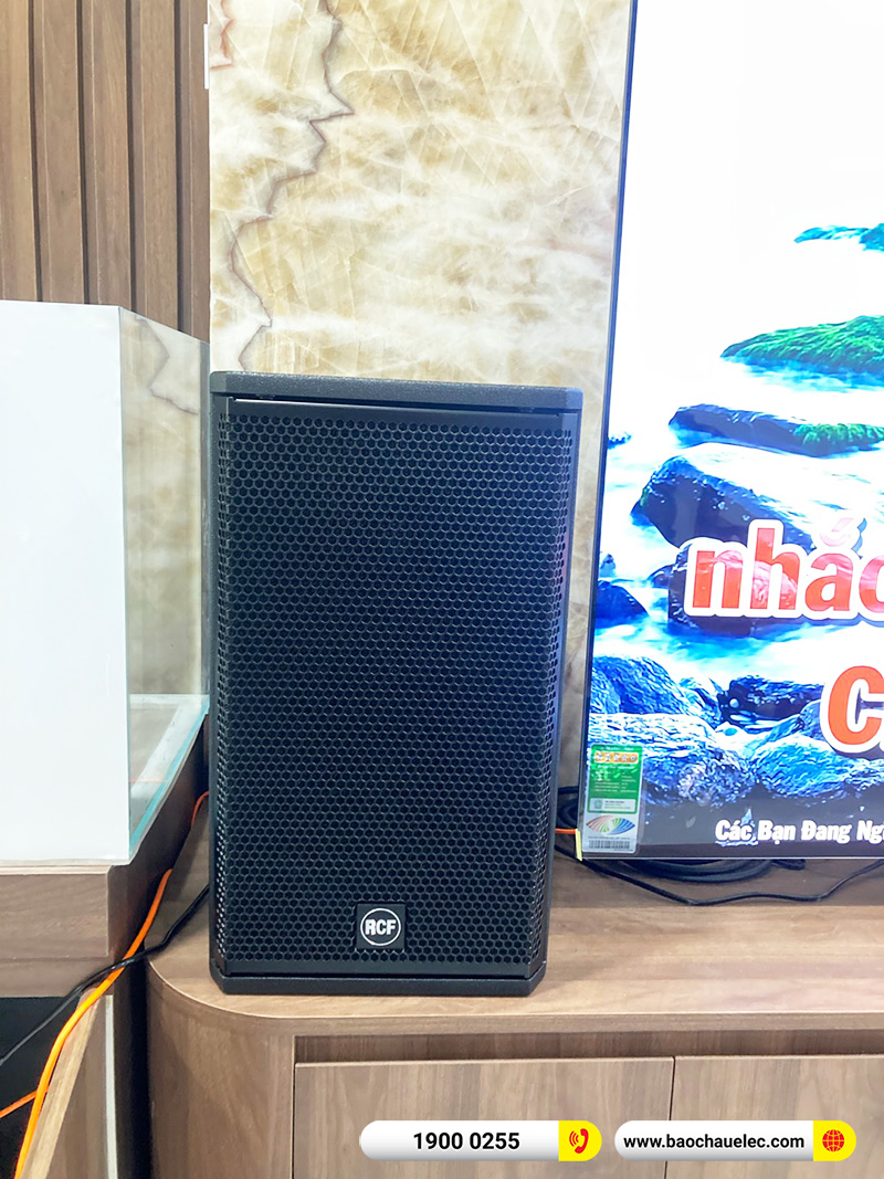 Lắp đặt dàn karaoke RCF 39tr cho anh Trịnh tại TPHCM (RCF X-MAX 10, BKSound DKA 6500, SW612B) 