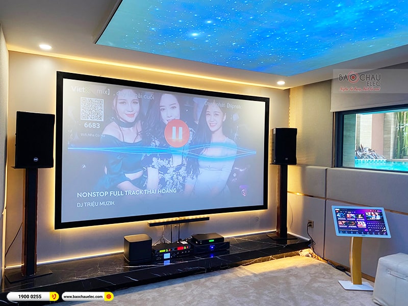 Lắp đặt dàn karaoke trị giá hơn 100 triệu cho anh Long tại TPHCM