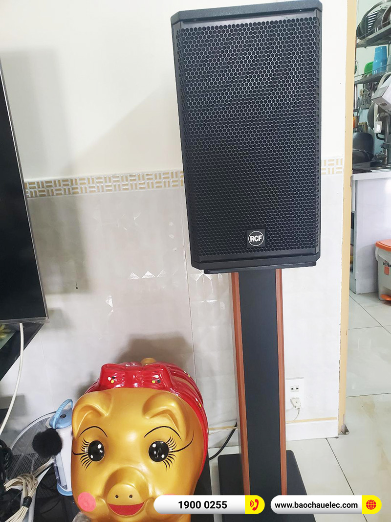 Lắp đặt dàn karaoke trị giá khoảng 50 triệu cho chị Vân tại TPHCM (RCF X-MAX 10, BPA-8200, KX180A, BCE VIP3000) 