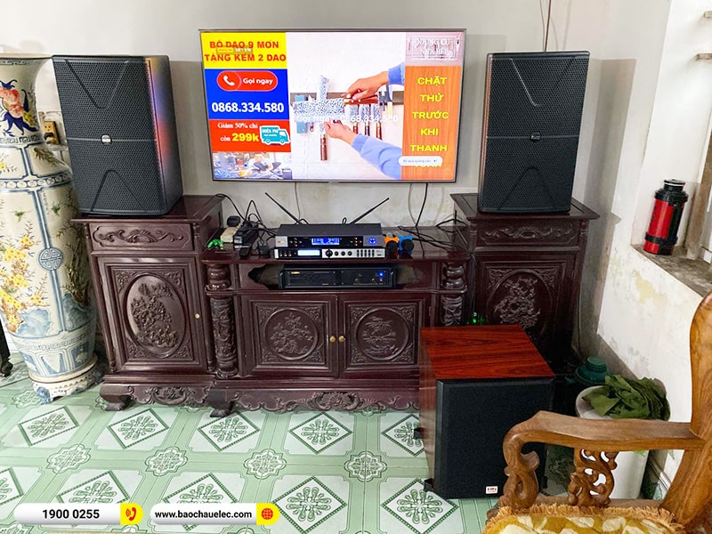 Lắp đặt dàn karaoke trị giá hơn 30 triệu cho anh Thái tại Hải Phòng (Alto AT2000II, VM620A, X6 Luxury, SW612C, BIK BJ-U500) 