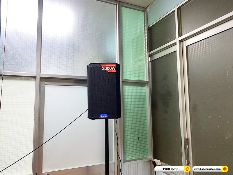 Lắp đặt dàn âm thanh hội trường Công ty CP Tư vấn Cấp thoát nước và Môi trường tại TPHCM (Alto TS410, BKSound DSP-9000 Plus) 