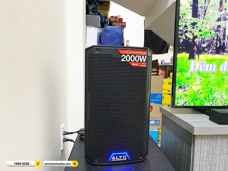 Lắp đặt dàn karaoke trị giá hơn 30 triệu cho chị Trang tại TPHCM (Alto TS415, BKSound KX6, Alto TX212S, UGX12 Gold) 