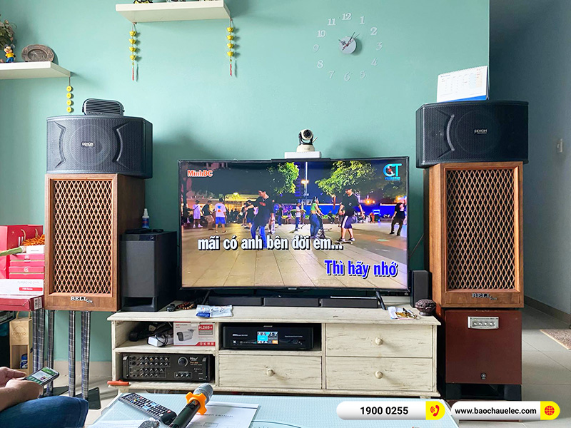 Lắp đặt dàn karaoke trị giá khoảng 15 triệu cho anh Huy tại TPHCM (Denon DP-C10, BKSound DKA 6500) 
