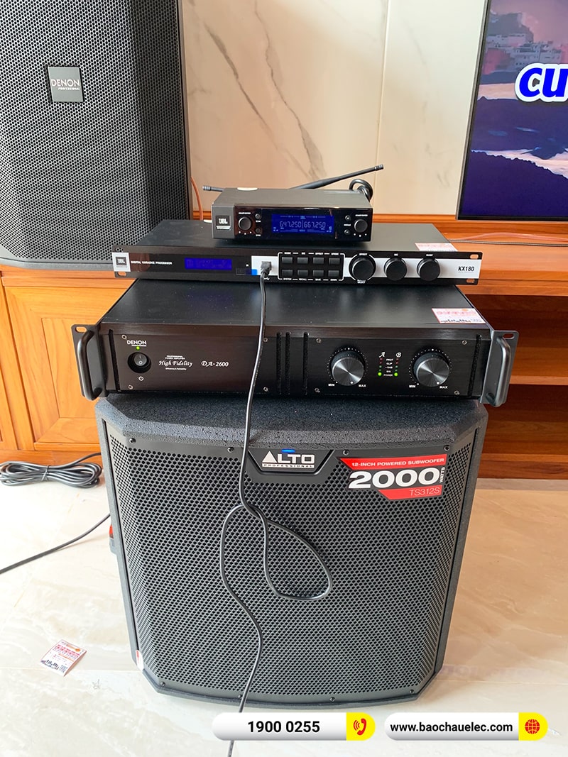 Lắp đặt dàn karaoke Denon 73tr cho anh Duy tại TPHCM (Denon DN712, Denon DA2600, JBL KX180A, TS312S, JBL VM200) 