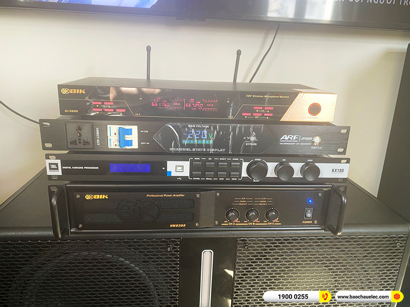Lắp đặt dàn karaoke BIK 53tr cho chị Lộc tại TPHCM (BIK BSP 412II, VM830A, KX180A, BJ-W88 Plus, BJ-U600) 