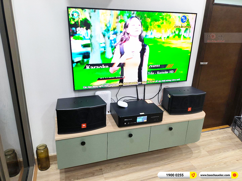Lắp đặt dàn karaoke trị giá gần 20 triệu cho anh Trịnh tại Hà Nội (JBL CV1652T, BKSound DKA 5500) 