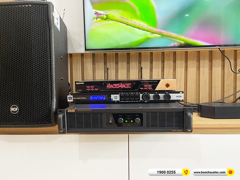 Lắp đặt dàn karaoke RCF gần 82tr cho anh Tuấn tại Hà Nội (RCF C-MAX 4110, DAD 950, KX180A, JBL A120P) 