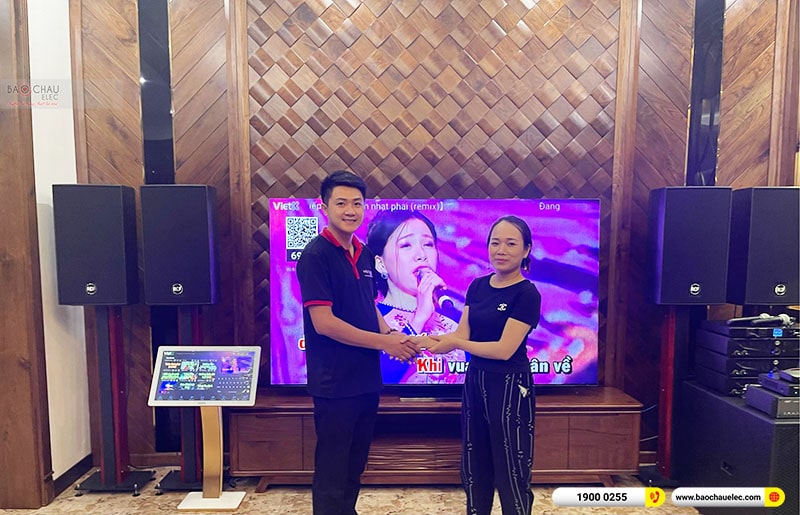 Lắp đặt dàn karaoke trị giá hơn 300 triệu cho chị Hoa tại Thái Bình 