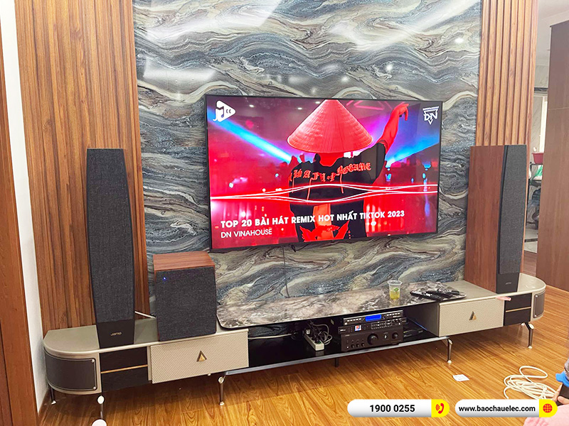 Lắp đặt dàn nghe nhạc, karaoke 47tr cho anh Huấn tại Hà Nội (Jamo C97II, PMA-900HNE, DSP-9000 Plus, C910, U900 Plus X)