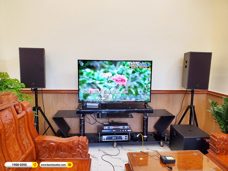 Lắp đặt dàn karaoke trị giá hơn 50 triệu cho anh Trung tại Hà Nội (Alto BLS12+, Alto MP2500, KX180A, TX212S, BBS S290D)