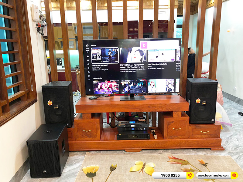 Lắp đặt dàn karaoke trị giá hơn 100 triệu cho chú Quang tại Hà Nội