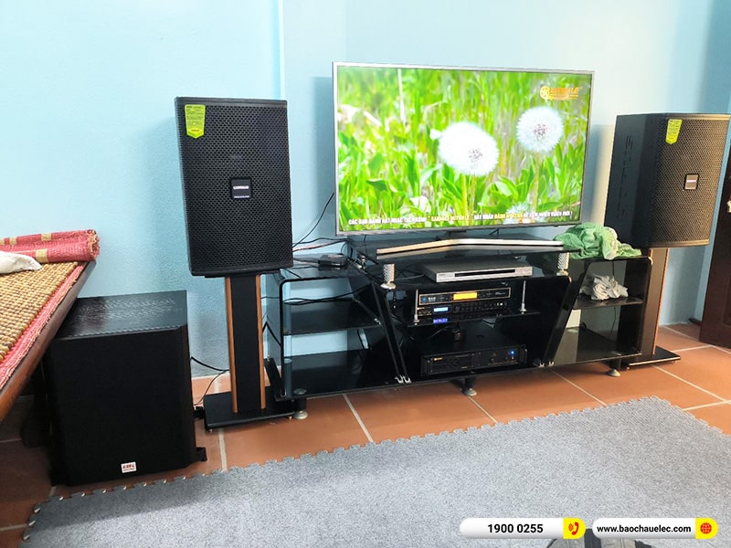 Lắp đặt dàn karaoke trị giá hơn 40 triệu cho chú Tảo tại Hà Nội (Domus DP6120 Max, VM620A, BPR-8500, SW612B, UGX12 Gold) 