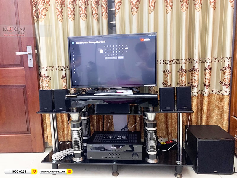Lắp đặt dàn âm thanh 5.1 xem phim, nghe nhạc Yamaha YHT-1840 trị giá khoảng 10 triệu cho anh Lộc tại Hà Nội