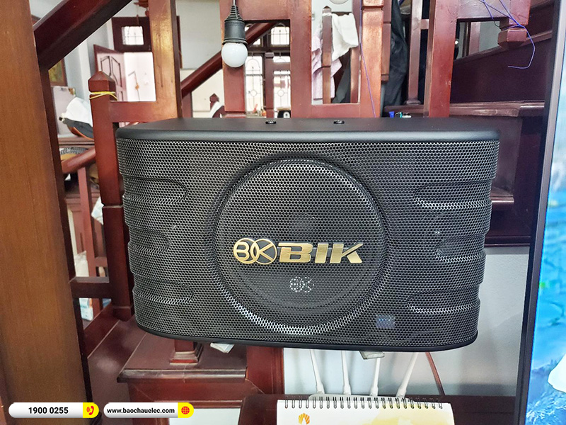 Lắp đặt dàn karaoke trị giá khoảng 20 triệu cho chú Minh tại Hà Nội (BIK BJ-S668, BIK BJ- A88, SW512C, U900 Plus Ver 2) 