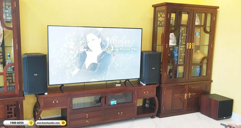 Lắp đặt dàn karaoke trị giá gần 40 triệu cho chị Hương tại Hà Nội