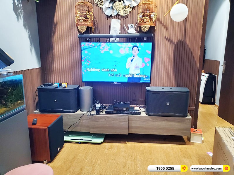 Lắp đặt dàn karaoke trị giá gần 30 triệu cho chị Linh tại Hà Nội (JBL RM210, DSP-9000 Plus, SW512, BJ-U100) 