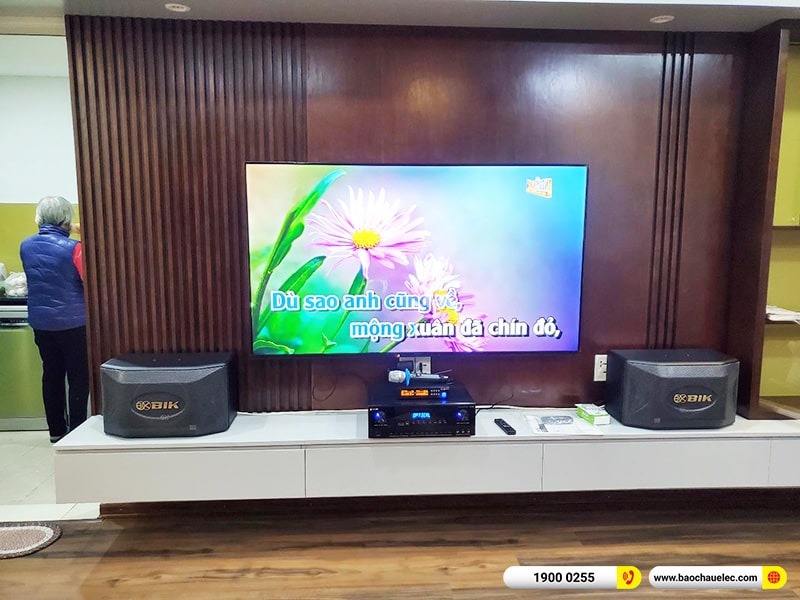 Lắp đặt dàn karaoke trị giá khoảng 20 triệu cho chị Phương tại Hà Nội (BIK BQ-S63, BIK BJ-A88, BIK BJ-U100) 