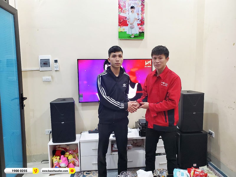 Lắp đặt dàn karaoke trị giá hơn 30 triệu cho chú Tân tại Hà Nội (Alto AT1000II, VM620A, X6 Luxury, SW612, BJ-U500) 