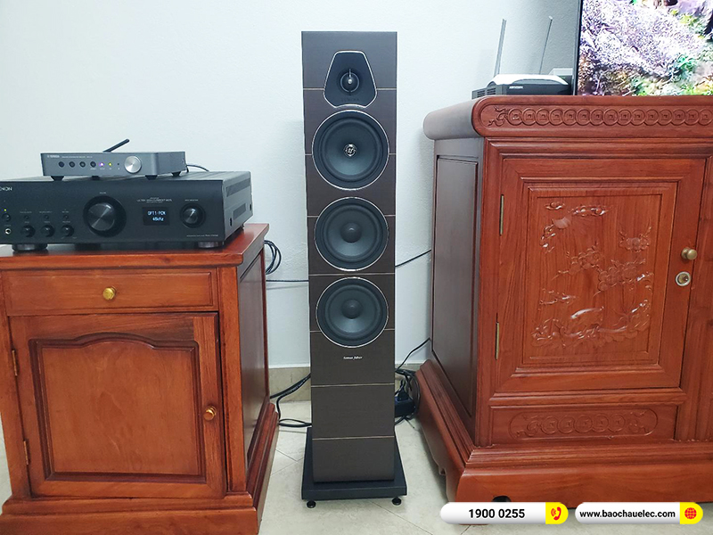 Lắp đặt dàn nghe nhạc trị giá khoảng 90 triệu cho anh Khải tại Hạ Nội (Sonus Faber Lumina III, Denon PMA-1700NE, Yamaha WXC-50) 