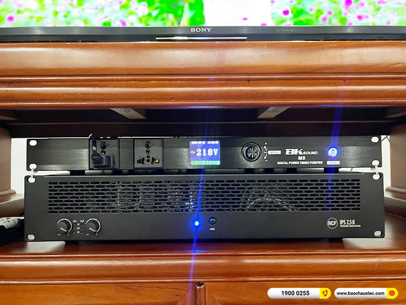 Lắp đặt dàn karaoke RCF 196tr cho anh Thắng tại Hà Nội (RCF EMAX 3112 MK2, IPS 2.5K, KX180A, 702AS II, VM300,…) 
